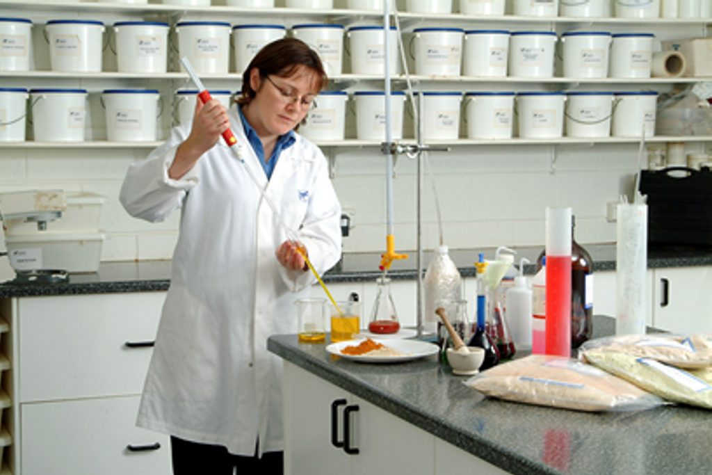Earlee Products Food Scientist testing ingrediants