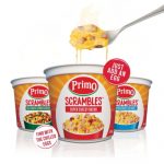 Primo Scrambles with 7.3 g protein per serving, good breakfast choice in the local market